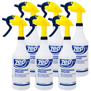 Zep Professional Sprayer Bottle 32 ounces (Case of 6) Up to 30 Foot Spray, Adjustable Nozzle