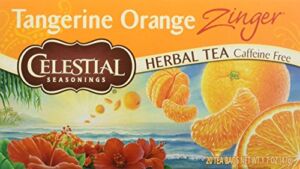 Celestial Seasonings Herb Tea Tangerine Orange Zinger, 20-count (Pack of6)