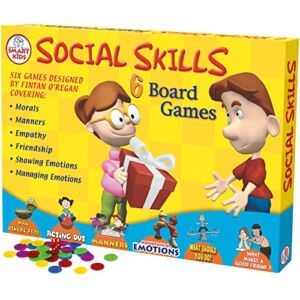 Didax 500063 Social Skills Group Activities, 6 Board Games