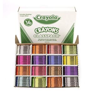 Crayola Crayon Classpack, School Supplies, 16 Colors (50 Each), 800 Ct, Standard
