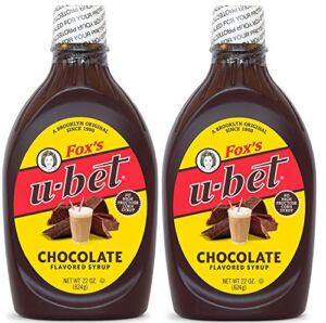 Fox’s U-Bet Original Chocolate Flavor Syrup, 22 Oz, (Pack Of 2)