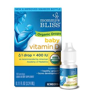 Mommy’s Bliss Organic Drops No Artificial Color, Vitamin D, 0.11 Fl Oz