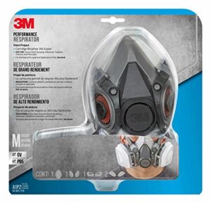 3M Paint Project Respirator, Helps Provide Protection Against Particles, All In One Kit. Designed For Professionals, Reusable Respirator, Spray Painting, Medium