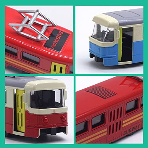 OTONOPI Toy Train Set Subway Bullet Train High Speed Locomotive Engine Die Cast Model Car for Kids Pack of 4 | The Storepaperoomates Retail Market - Fast Affordable Shopping