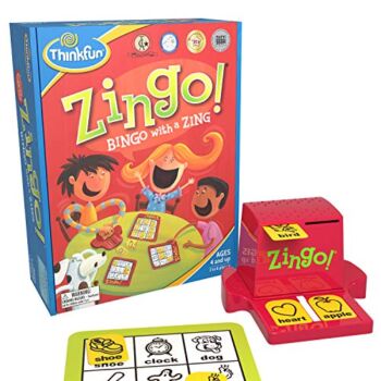 ThinkFun Zingo Bingo Award Winning Preschool Game for Pre-Readers and Early Readers Age 4 and Up – One of the Most Popular Board Games for Boys and Girls and their Parents, Amazon Exclusive Version | The Storepaperoomates Retail Market - Fast Affordable Shopping