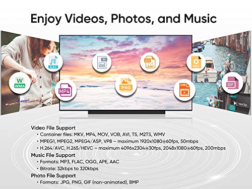NEUMI Atom Cast 4K UHD Dongle Stick Digital Media Player, Wi-Fi Screen Mirroring Video/Photo/Music Casting and DLNA/UPnP Streaming, Reads USB Drives and Micro SD Cards, HEVC/H.265 4K/30fps, HDMI | The Storepaperoomates Retail Market - Fast Affordable Shopping
