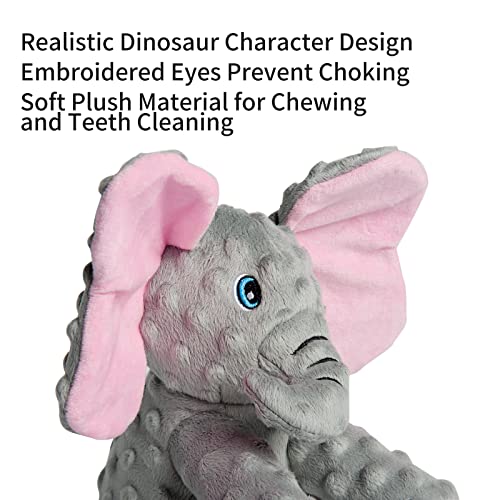 DODODOLA Stuffed Dog Toys Durable Plush Dog Toy with Crinkle Paper Cute Elephant Squeaky Dog Toys Dog Chew Toys for Medium Large Breed | The Storepaperoomates Retail Market - Fast Affordable Shopping