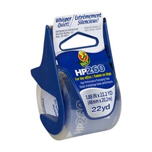 Duck Brand HP260 High Performance Packaging Tape with Dispenser, 1.88 Inches x 22.2 Yards, Clear (920352)
