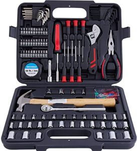 MECHMAX Home Repair Tool Set 149 Piece with Tool Box Storage Case, for Household, Garage, Car, Apartment, Office, Dorm, New House, Back to School, and as A Gift