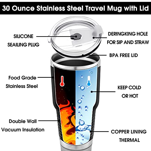Coach Gifts Best Coach Ever Cup Best Coach Tumbler Includes 30 oz Coach Mug and Coach Whistle Stainless Steel Travel Mug with Lid for Coach Men Women (Black, 6 Pcs) | The Storepaperoomates Retail Market - Fast Affordable Shopping