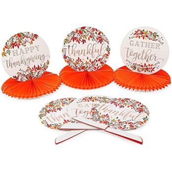 Orange Paper Honeycomb Decoration for Thanksgiving Party (12 x 11 in, 6 Pack) | The Storepaperoomates Retail Market - Fast Affordable Shopping