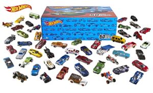 Hot Wheels Set of 50 1:64 Scale Toy Trucks and Cars, Individually Packaged​ for Kids and Collectors, Styles May Vary ​​​