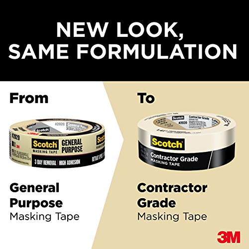 Scotch Contractor Grade Masking Tape, 0.94 inches by 60.1 yards (540 yards total), 2020, 9 Rolls | The Storepaperoomates Retail Market - Fast Affordable Shopping