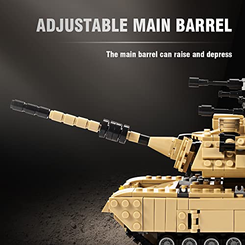 dOvOb Armed Tanks Building Block(923 PCS),WW2 Military M1A2 Abrams Tank Model with 6 Soldier Figures,Toys Gifts for Kid and Adult | The Storepaperoomates Retail Market - Fast Affordable Shopping