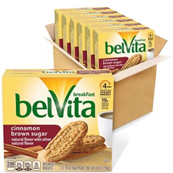 Belvita Cinnamon Brown Sugar Breakfast Biscuits, 6 Boxes of 5 Packs (4 Biscuits Per Pack) | The Storepaperoomates Retail Market - Fast Affordable Shopping