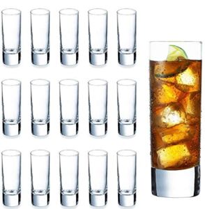 Heavy Base Shot Glass Set Bulk, DeeCoo Whisky Shot Glasses 2 oz, Mini Glass Cups For liqueur, Double Side Cordial Glasses, Tequila Cups Small Glass Shot Cups Set Of 24