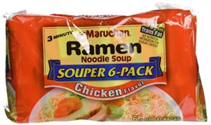 Maruchan Ramen Noodles Chicken Flavor, 3 Ounce, Pack of 6