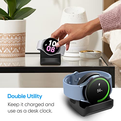 Stand for Samsung Galaxy Watch 5(40,44mm)/ Watch 5 Pro(45mm)/ Watch 5 (Pro) Golf Edition(40,44,45mm), Silicone Non-Slip Charging Dock Holder with Integrated Cable Management Slot- [Cable Not Included] | The Storepaperoomates Retail Market - Fast Affordable Shopping