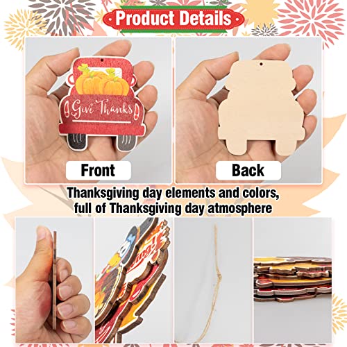 36Pcs Fall Thanksgiving Tree Ornaments – Happy Thanksgiving Hanging Decorations Pumpkin Turkey Maple Leaves Acorn Squirrel Wooden Cutouts for Fall Thanksgiving Home Office Tree Decorations | The Storepaperoomates Retail Market - Fast Affordable Shopping