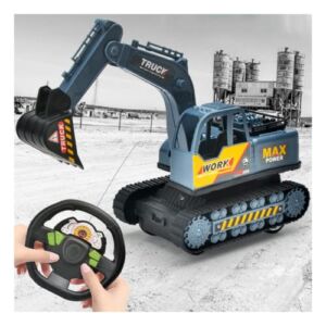 Usdian Electric Two-Way Remote Control Excavation Engineering Car Toy, Rechargeable Batteries, Christmas/Birthday Gift