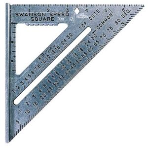 SWANSON Tool Co S0101 7 Inch Speed Square, Blue