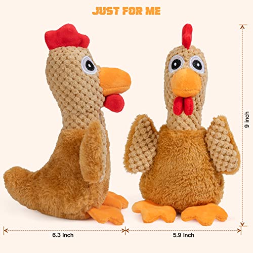 Pubialo Dog Toys-Dog Squeaky Toy for Large Breed,Cute Plush Dog Toys with Crinkle Paper Interactive Dog Chew Toys Chicken Shape for Puppy, Small, Middle, Large Dogs (Chicken) | The Storepaperoomates Retail Market - Fast Affordable Shopping