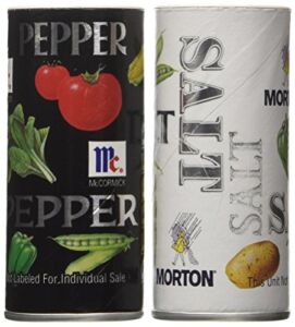 Morton’s Salt, Mccormick Pepper Pack, 5.25-ounce Shakers