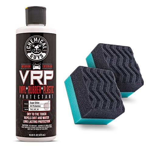 Chemical Guys TVD_107_16 VRP Super Shine Dressing (16 fl oz) and ACC_3002 Durafoam Contoured Large Tire Dressing Applicator Pad, (2 Pack) Bundle | The Storepaperoomates Retail Market - Fast Affordable Shopping