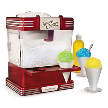 Nostalgia RSM602 Countertop Snow Cone Maker Makes 20 Icy Treats, Includes 2 Reusable Plastic Cups & Ice Scoop, Retro Red, 17.3×10.0x13.5 | The Storepaperoomates Retail Market - Fast Affordable Shopping