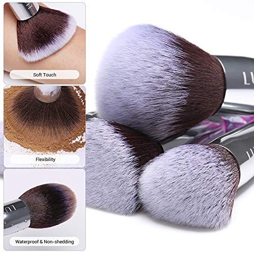 LUXAZA 15PCS Professional Makeup Brush Set,Sparkling Crystal Style Makeup Brushes Premium Synthetic Include Foundation,Eyeshadow,Contour Makeup Brushes kit for Women & Girls | The Storepaperoomates Retail Market - Fast Affordable Shopping