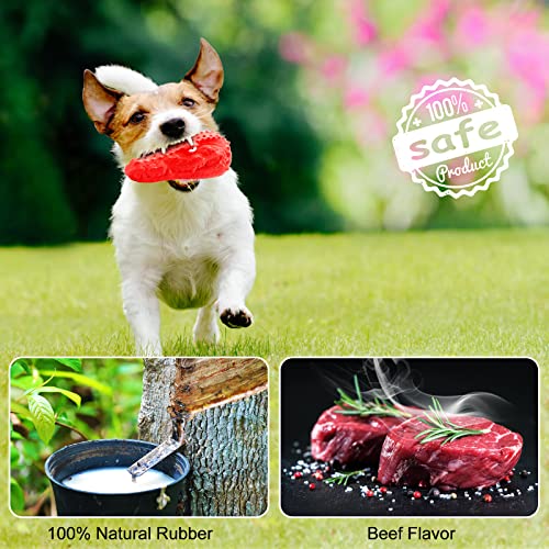 Tough Dog Toys for Aggressive Chewers Large Breed, Squeaky Dog Toys for Large Dogs, Almost Indestructible Dog Toys for Aggressive Chewers, Durable Dog Chew Toys for Medium Large Bread, Beef Flavor | The Storepaperoomates Retail Market - Fast Affordable Shopping
