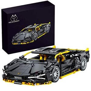 Mesiondy Sports Car Building Blocks Toys Boys or Adults Kits，1:14 MOC Building Set Raceing Car Model ,Cars for Boys Age 12-16，(1254 Pieces)