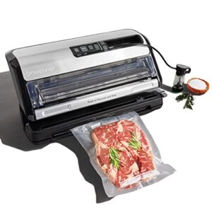 FoodSaver Vacuum Sealer Machine and Express Vacuum Seal Bag Maker with Sealer Bags and Roll and Hendheld Vacuum Sealer for Airtight Food Storage and Sous Vide, Black