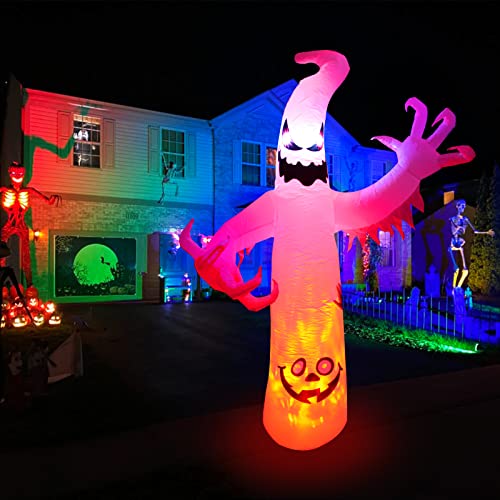 8FT Halloween Inflatable White Ghost with Red-Eyes,Scary Halloween Inflatables Outdoor Decorations for Holiday Indoor Outdoor Yard Lawn Garden Patio Decorations | The Storepaperoomates Retail Market - Fast Affordable Shopping