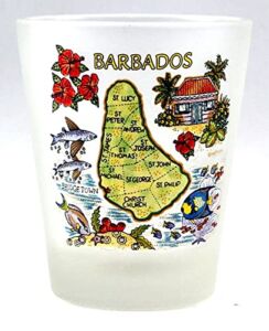 Barbados Map Shot Glass New Edition