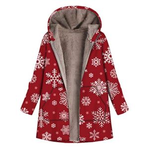 Full Zip Up Hoodie for Women Fleece Lined Hooded Sweatshirts Winter Fashion Clothes Colorblock Long Sleeve Outerwear