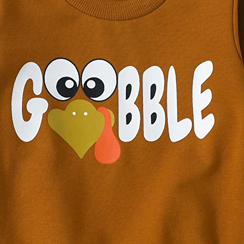 Infant Toddler Baby Girl Thanksgiving Outfit Gobble Turkey Long Sleeve Sweatshirt Bell-Bottomed Pants Set 2Pcs Clothes (P Thanksgiving Outfit,6-12 Months) | The Storepaperoomates Retail Market - Fast Affordable Shopping