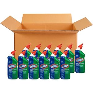 Clorox Toilet Bowl Cleaner with Bleach, Fresh Scent – 24 Ounces, 12 Bottles/Case (00031)