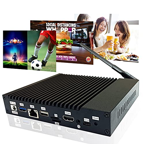 Advertising Digital Signage Player Kit, Plug and Play 4K Player HDMI,CPU Motherboard RK3399,Android 4K WiFi/LAN, Central Control WiFi, Media Player with Content Creation Software | The Storepaperoomates Retail Market - Fast Affordable Shopping