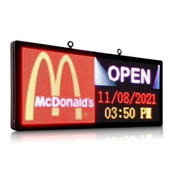 Color Trade P6 outdoor Full Color 40 x 18 inches led sign with High resolution scrolling Texts, colorful images and videos led display for advertising | The Storepaperoomates Retail Market - Fast Affordable Shopping