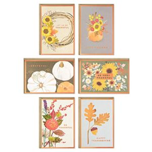 Hallmark Thanksgiving Cards Assortment, Thankful (36 Assorted Cards with Envelopes)