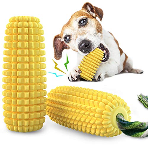 Dog Chew Toys for Aggressive Chewers, Indestructible Tough Durable Squeaky Interactive Dog Toys, Puppy Teeth Chew Corn Stick Toy for Small Meduium Large Breed | The Storepaperoomates Retail Market - Fast Affordable Shopping
