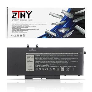 ZTHY 7.6V 68Wh 4GVMP Laptop Battery Replacement for Dell Latitude 5400 5500 Precision 3540 3550 Inspiron 7590/7591/7791 2-in-1 P84F P84F001 P42E P42E001 P98G001 P80F001 RF7WM X77XY C5GV2 4-Cell