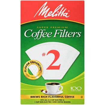 Melitta #2 Cone Coffee Filters, White, 100 Count | The Storepaperoomates Retail Market - Fast Affordable Shopping