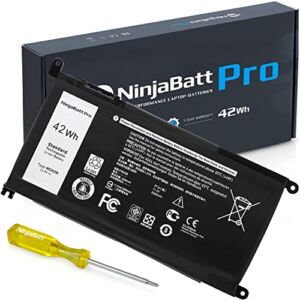 NinjaBatt Battery for Dell WDX0R P69G YRDD6 Inspiron 13-7000 15-5000 15-7000 5570 5567 7579 5578 5568 7569 5579 5565 7573 13 7378 5378 7368 5379 5368 7375 17 5767 P58F – [42Wh/11.4v]