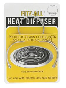 Fitz-All Heat Diffusers For Use On Ranges To Protect Glass Cookware, Card of 2