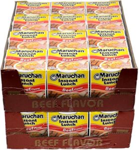 Maruchan Instant Lunch Cup O Noodles Beef Flavored Soup 24 Cups Per Box
