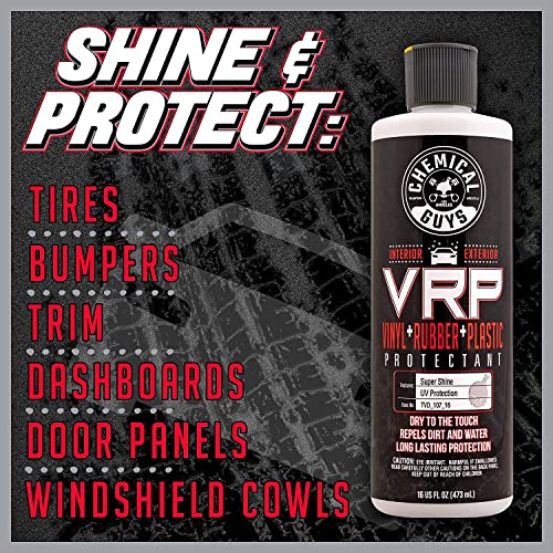 Chemical Guys TVD_107_16 VRP Super Shine Dressing (16 fl oz) and ACC_3002 Durafoam Contoured Large Tire Dressing Applicator Pad, (2 Pack) Bundle | The Storepaperoomates Retail Market - Fast Affordable Shopping