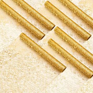12 Pieces Gold Table Runner 12 Inch x 7 ft Table Runner Roll Sequin Glitter Table Runner Metallic Thin Mesh Gold Fabric Table Decor for Christmas Party Wedding Shower Birthday Supplies
