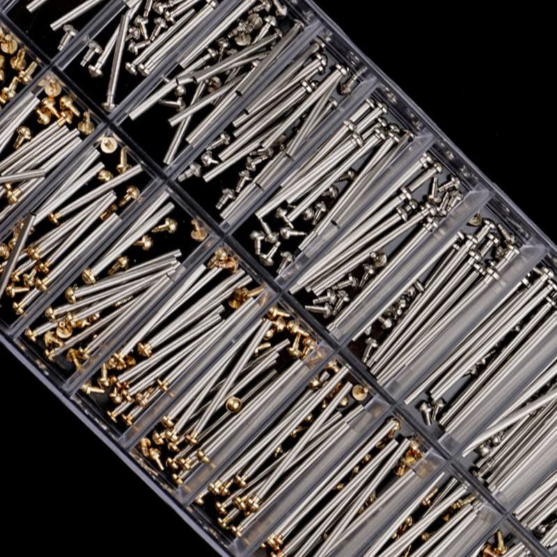 200PCS Watch Strap Screws Assortment Tube Friction Pin Clasp Strap Bracelet Rivet End With Box For Wristwatch Clock Back Case Watch Repair Accessory 10-28mm | The Storepaperoomates Retail Market - Fast Affordable Shopping